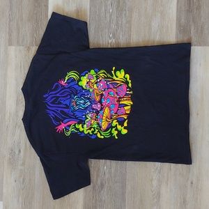 ALAB Black Graphic T-Shirt 100% Cotton Size M